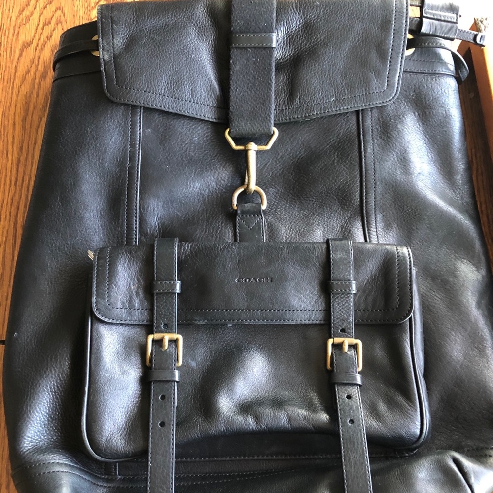 Coach Leather Back Pack